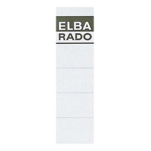 Elba Einsteck-Rückenschilder - kurz/breit, weiß, 10 Stück