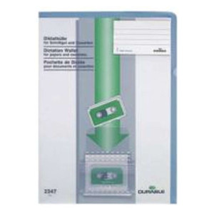 Durable Diktathülle, aus PVC, 0,28 mm, für A4, blau