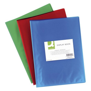 Q-Connect Sichtbuch - 20 Hüllen, PP transluzent, 250 mym, grün