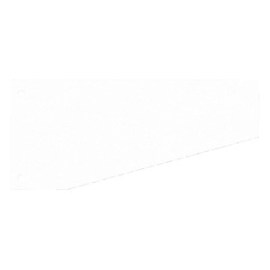 WEKRE Trennstreifen Trapez - 190 g/qm Karton, weiß, 100 Stück