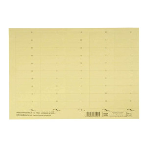 Elba vertic® Beschriftungsschild für Registratur, 58 x 18 mm, gelb, 50 Stück