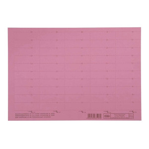 Elba vertic® Beschriftungsschild für Registratur, 58 x 18 mm, rot, 50 Stück