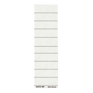 Leitz 1901 Blanko-Schildchen - Karton, 100 Stück, weiß