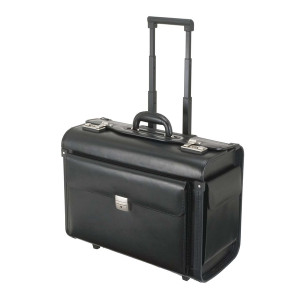 Alassio® Pilotenkoffer SILVANA - Echtleder