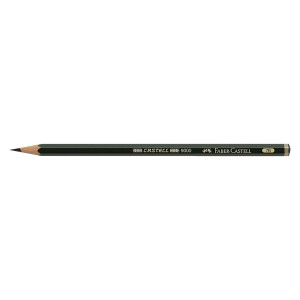 Faber-Castell Bleistift CASTELL® 9000 - 7B, dunkelgrün