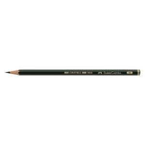 Faber-Castell Bleistift CASTELL® 9000 - 5B, dunkelgrün