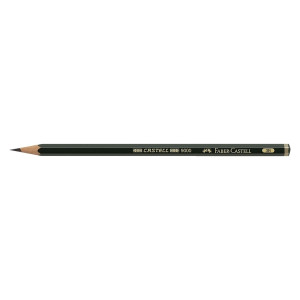 Faber-Castell Bleistift CASTELL® 9000 - 3B, dunkelgrün