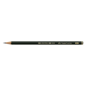 Faber-Castell Bleistift CASTELL® 9000 - 6H, dunkelgrün