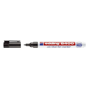 Edding 8400 CD-Marker - permanent, ca. 0,5 - 1 mm, schwarz