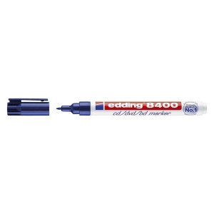 Edding 8400 CD-Marker - permanent, ca. 0,5 - 1 mm, blau