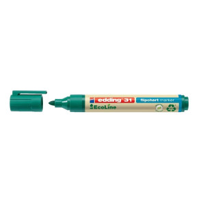 Edding 31 Flipchartmarker EcoLine - nachfüllbar, 1,5 - 3 mm, grün
