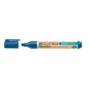 Edding 32 Flipchartmarker EcoLine - nachfüllbar, 1 - 5 mm, blau