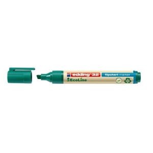 Edding 32 Flipchartmarker EcoLine - nachfüllbar, 1 - 5 mm, grün