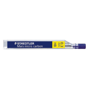 Staedtler® Feinmine Mars® micro carbon 250 - 0,3 mm, HB, schwarz, 12 Minen