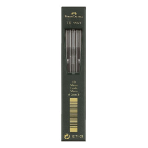 Faber-Castell Fallmine TK® für Fallminenstift - 2 mm, Härtegrad 3B, tiefschwarz