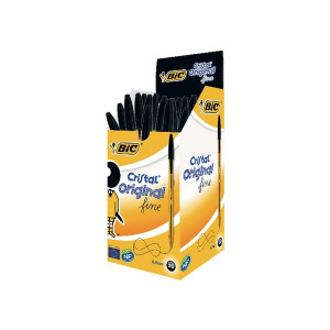 BiC® Kugelschreiber Cristal® fine, 0,35mm, schwarz