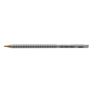 Faber-Castell Bleistift GRIP 2001 - HB, silbergrau