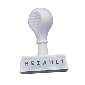 Wedo Stempel Text Bezahlt - Abdruck 45 mm