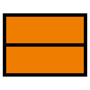 Warntafel Orange