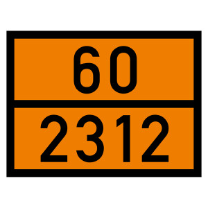 Warntafel 60 2312, orange, 400 x 300 mm