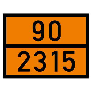 Warntafel 90 2315, orange, 400 x 300 mm