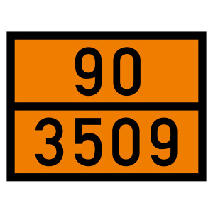 Warntafel 90 3509, orange, 400 x 300 mm