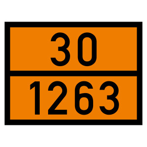 Warntafel 30 1263, orange, 400 x 300 mm