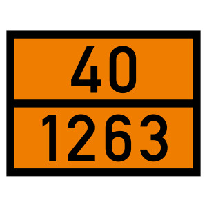 Warntafel 40 1263, orange, 400 x 300 mm