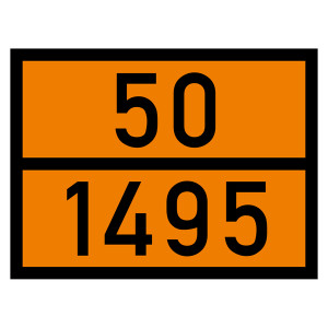 Warntafel 50 1495, orange, 400 x 300 mm