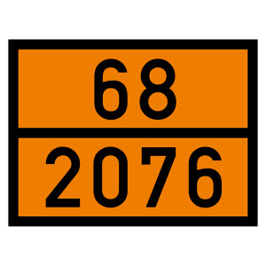 Warntafel 68 2076, orange, 400 x 300 mm