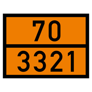 Warntafel 70 3321, orange, 400 x 300 mm