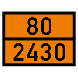 Warntafel 80 2430, orange, 400 x 300 mm