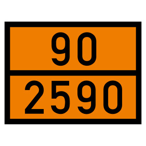 Warntafel 90 2590, orange, 400 x 300 mm