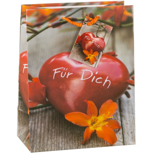 TSI 12er Pack Geschenktüten "Für Dich" mittel