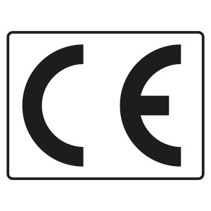 CE-Kennzeichen weiß / schwarz Größe (BxH) 15 x 11 mm 100 Stück/Pack