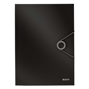 Leitz 4563 Dreiflügelmappe Solid - A4, PP, schwarz