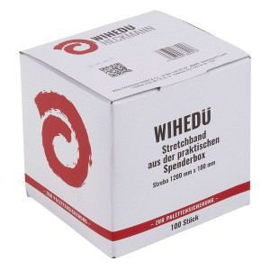 Wihedü Stretchband in Box - 10 x 120 cm, Folie transprent, 100 Stück