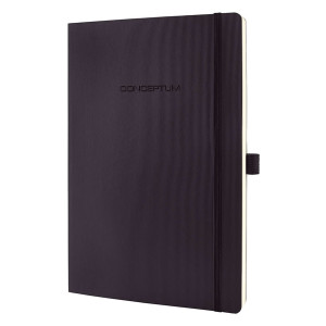 Sigel Modisch Notizbuch CONCEPTUM® - ca. A4, liniert, 194 Seiten, schwarz, Softcover