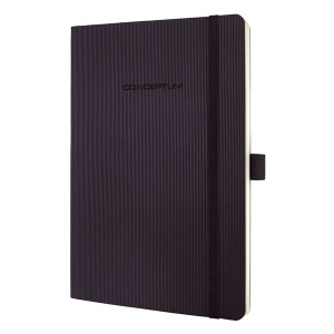 Sigel Modisch Notizbuch CONCEPTUM® - ca. A5, liniert, 194 Seiten, schwarz, Softcover