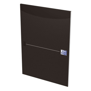 Oxford Office Briefblock - A4, kariert, schwarz, kopfgeleimt
