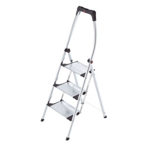 Hailo LivingStep Comfort plus - 3 Stufen, Klapptritt mit Soft-Grip Sohle