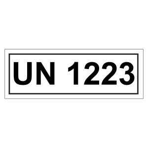Gefahrzettel mit UN 1223