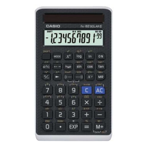 Casio® Schulrechner FX-82 Solar - 10+2-stellig, schwarz