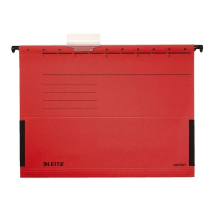 Leitz 1986 Hängetasche ALPHA® - seitlich mit Fröschen, Recyclingkarton, rot