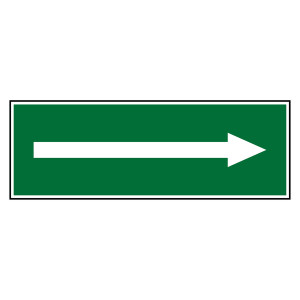 Rettungszeichen Richtungspfeil
