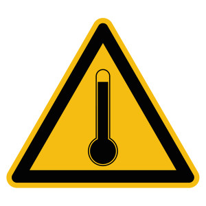 Warnzeichen "Warnung vor hoher Temperatur" praxisbewährt