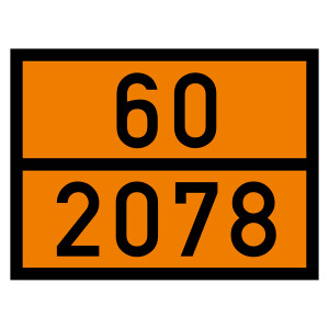 Warntafel 60 2078, orange, 400 x 300 mm