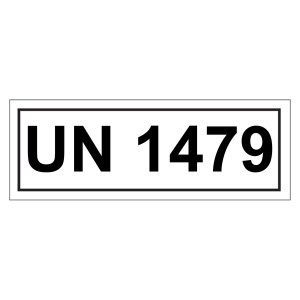 Gefahrzettel mit UN 1479