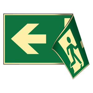 Rettungszeichen Rettungsweg/Notausgang rechts/links DIN EN ISO 7010