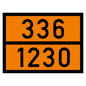 Warntafel 336 1230, orange, 400 x 300 mm